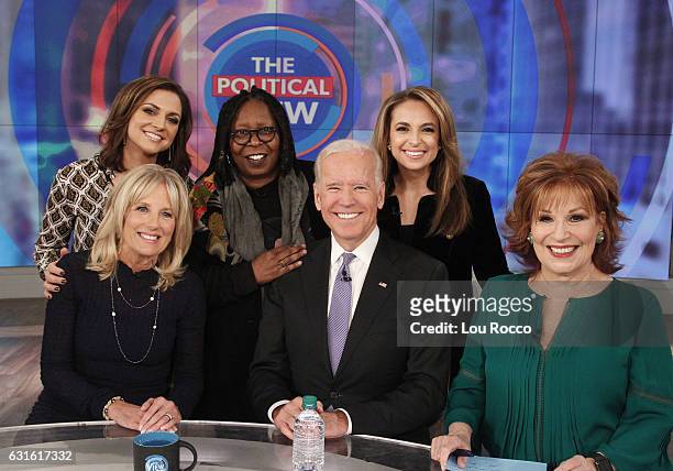 Vice President Joe Biden and his wife, Dr. Jill Biden make their first joint appearance on Walt Disney Television via Getty Imagess "The View," live...