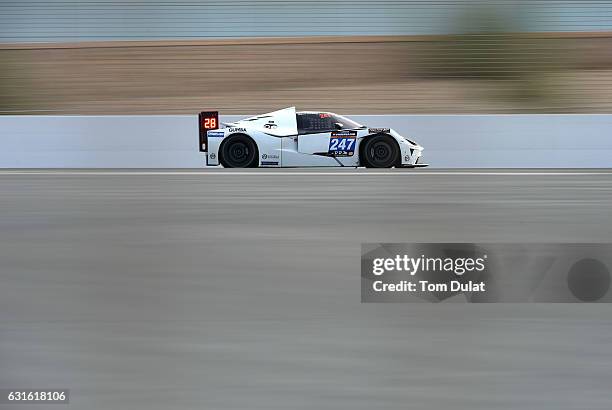 Reiter Engineering KTM X-BOW of Anthony Mantella, Dore Chaponick Jr., Brett Sandberg and Benjamin Mazatis race during the Hankook 24 Hours Dubai Race...