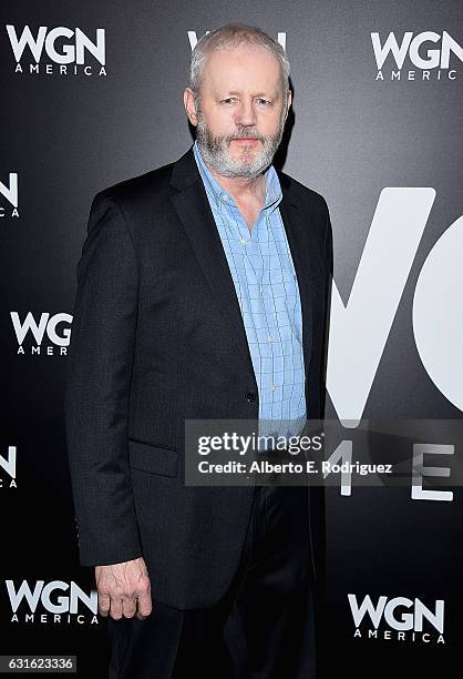 Actor David Morse attends the photo call for WGN America's 'Underground' and 'Outsiders' at The Langham Hotel on January 13, 2017 in Pasadena,...