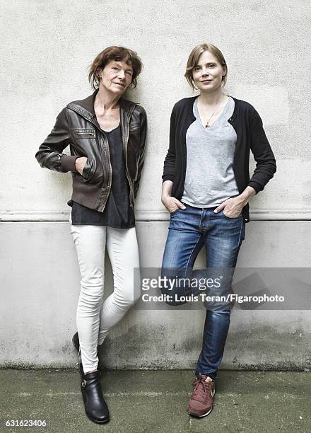Actress Isabelle Carre and writer Catherine Poulain are photographed for Madame Figaro on June 6, 2016 in Paris, France. PUBLISHED IMAGE. CREDIT MUST...
