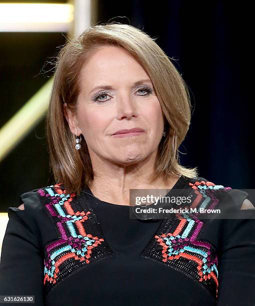 Host Katie Couric of the series 'Gender Revolution: A Journey With Katie Couric' speaks onstage during the National Geographic portion of the 2017...