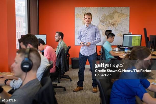 Co-founder and CEO of Jana, Dr. Nathan Eagle is photographed for Forbes Magazine on July 13, 2015 in Boston, Massachusetts. CREDIT MUST READ: Shawn...