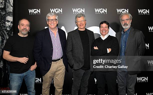 Executive producer Paul Giamatti, executive producer Peter Tolan, director John Amiel, executive producer Michael Wimer, and creator Peter Mattei...