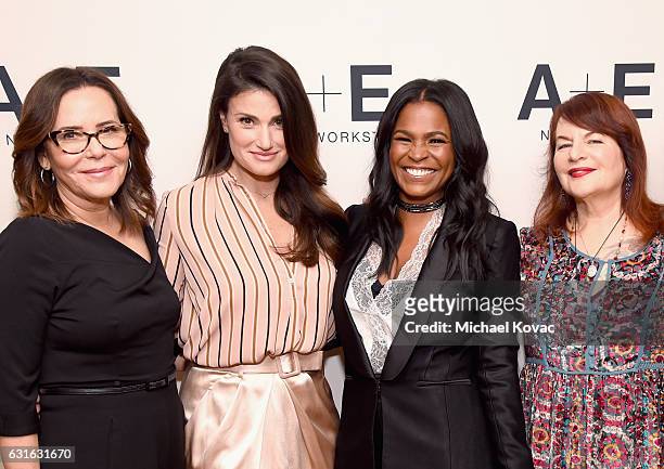 Executive producer Denise Di Novi, actors Idina Menzel, Nia Long and director Allison Anders of 'Beaches' attend the Lifetime portion of the 2017...