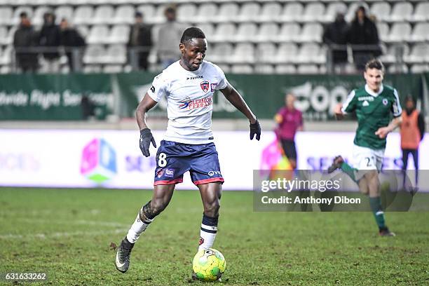 Joseph Lopy of Clermont during the Ligue 2 match between Red Star and Clermont Foot at Stade Jean Bouin on January 13, 2017 in Paris, France.