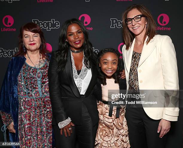 Executive Producer Allison Anders, Nia Long, Sana Victoria and Executive Producer Alison Greenspan attend the premiere Screening Of Lifetime...