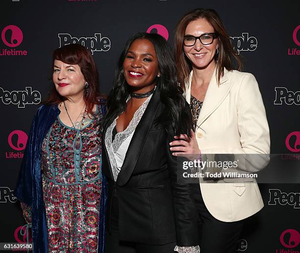 Executive Producer Allison Anders, Nia Long and Executive Producer Alison Greenspan attend the premiere Screening Of Lifetime Television's "Beaches"...