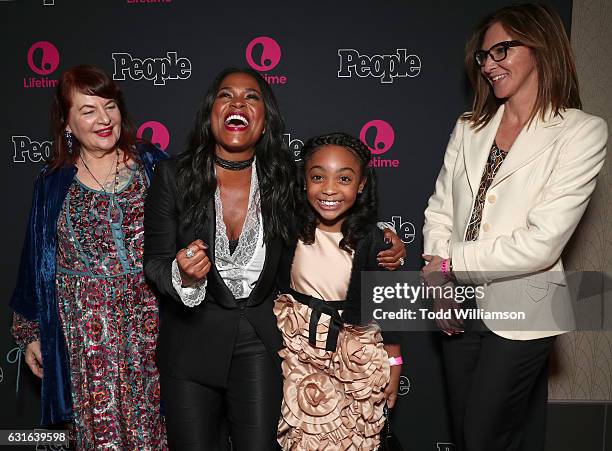 Executive Producer Allison Anders, Nia Long, Sana Victoria and Executive Producer Alison Greenspan attend the premiere Screening Of Lifetime...