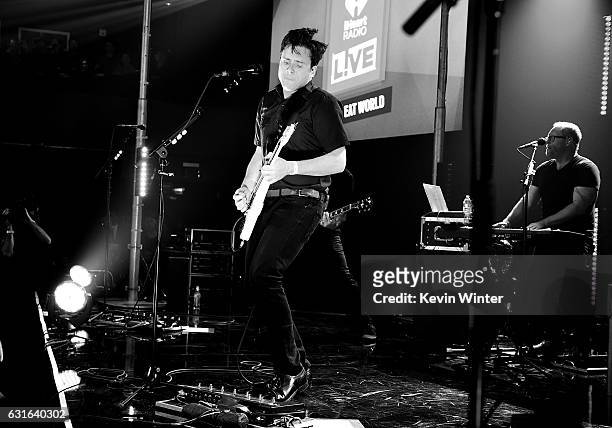 Jim Adkins of Jimmy Eat World performs on stage at iHeartRadio LIVE at the iHeartRadio Theater on January 13, 2017 in Burbank, California.