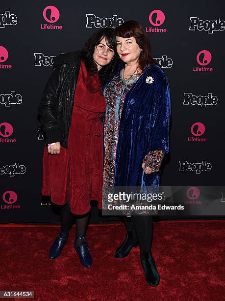 Director Allison Anders and music supervisor Tiffany Anders arrive at the premiere screening of Lifetime Television's "Beaches" at the Regal LA Live...