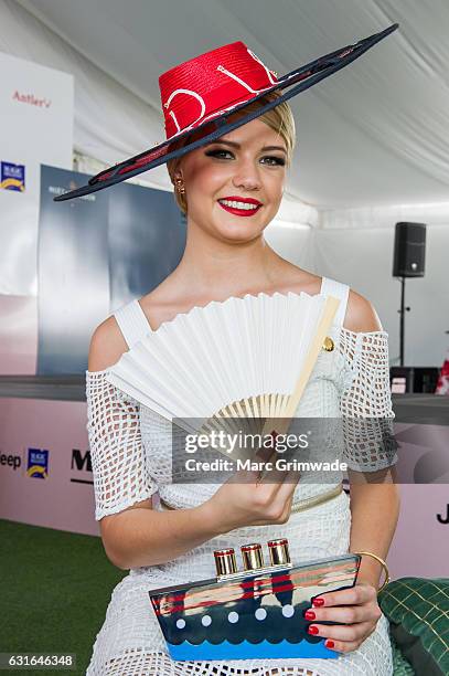 Courtney Busby attends Magic Millions Raceday on January 14, 2017 in Gold Coast, Australia.