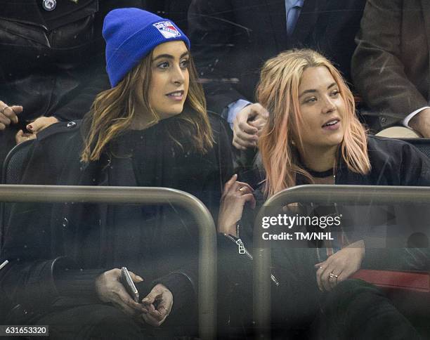 Ashley Benson attend the Toronto Maple Leafs Vs. New York Ran at Madison Square Garden on January 13, 2017 in New York City.