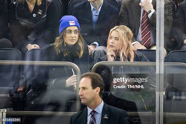 Ashley Benson attend the Toronto Maple Leafs Vs. New York Ran at Madison Square Garden on January 13, 2017 in New York City.