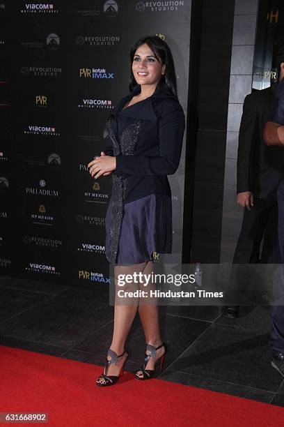 Bollywood actor Richa Chadda at the red carpet of premier of 'xXx: Return of Xander Cage' movie, on January 12, 2017 in Mumbai, India. 'xXx: Return...