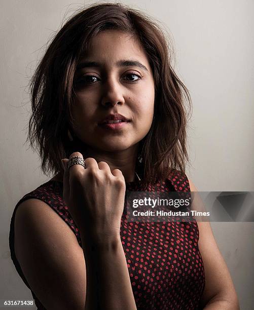 Bollywood actor Shweta Tripathi poses during an exclusive interview with ht48hours-Hindustan Times, on January 9, 2017 in Mumbai, India. During the...