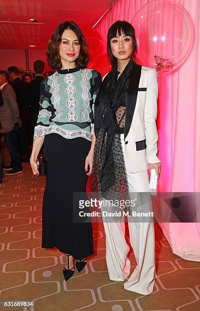 Olga Kurylenko and Betty Bachz attend a performance of Prokofiev's Romeo & Juliet in aid of Gift Of Life at the Royal Festival Hall on January 14,...