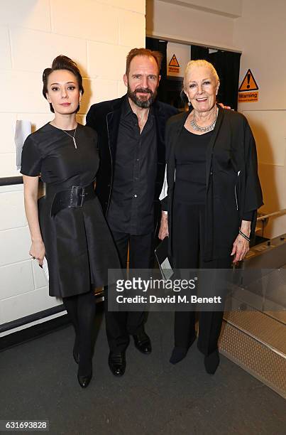 Chulpan Khamatova, Ralph Fiennes and Vanessa Redgrave attend a performance of Prokofiev's Romeo & Juliet in aid of Gift Of Life at the Royal Festival...