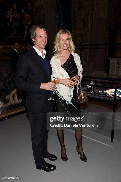 Fabrizio Crespi and Tatjana Behrendt attend 'David Yurman - Where Design Meets Art' during Milan Men's Fashion Week Fall/Winter 2017/18 on January...