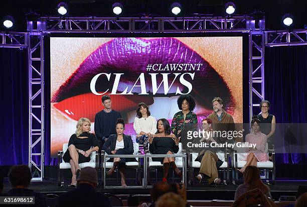 Actresses Jenn Lyon, Judy Reyes, Niecy Nash, Carrie Preston and Karrueche Tran Executive producer Will McCormack, Executive producer Rashida Jones,...