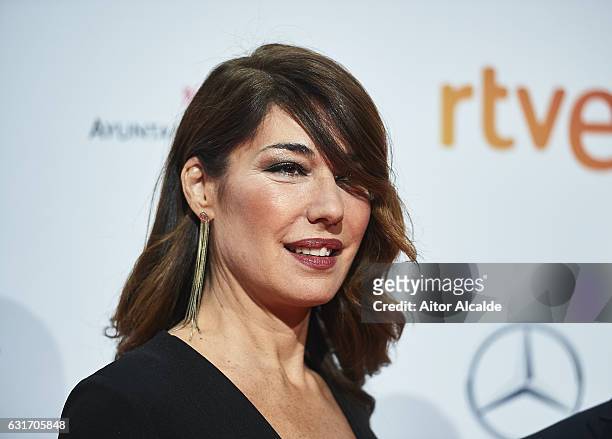 Spanish actress Raquel Revuelta attends the Jose Maria Forque Awards 2016 at Teatro de la Maestranza on January 14, 2017 in Seville, Spain.