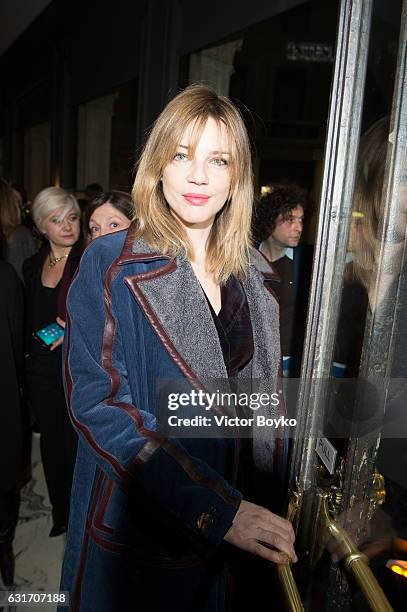 Gaia Trussardi attends GQ Celebrates Milan Men's Fashion Week during Milan Men's Fashion Week Fall/Winter 2017/18 on December 14, 2016 in Milan,...