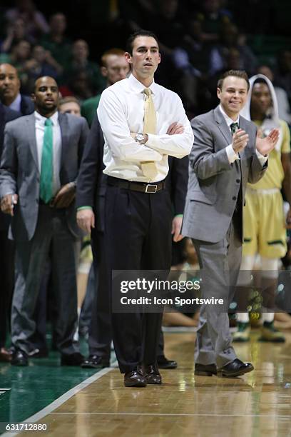 Blazers head coach Robert Ehsan during the game between the Western Kentucky Hilltoppers and the UAB Blazers on January 12, 2017. UAB defeated...