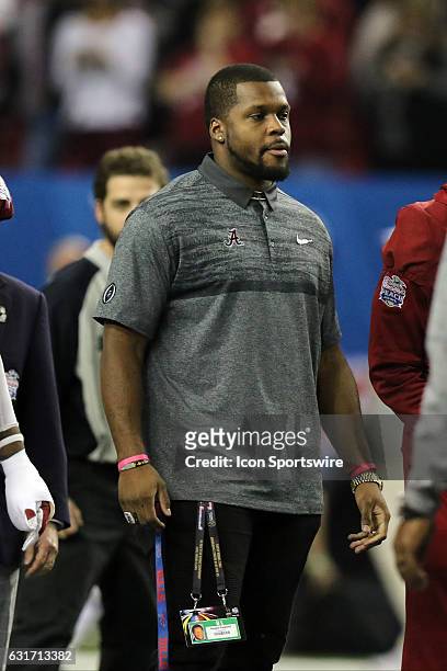 Buffalo Bills and former Alabama linebacker, Reggie Ragland, at the College Football Playoff Semifinal at the Chick-fil-A Peach Bowl between the...