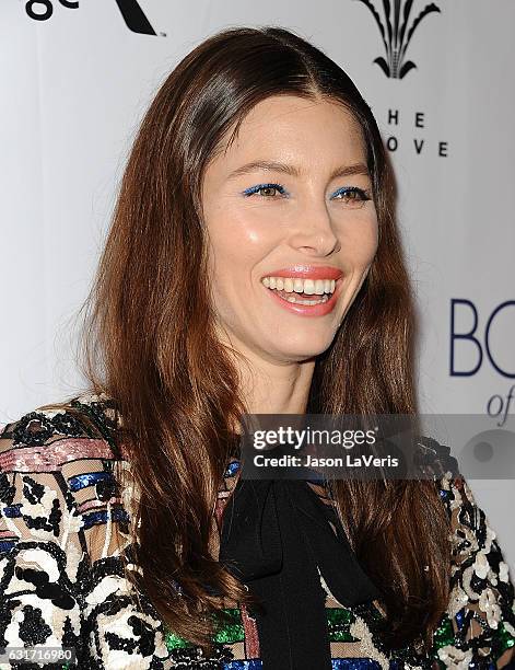 Actress Jessica Biel attends the premiere of "The Book of Love" at The Grove on January 10, 2017 in Los Angeles, California.