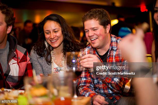 people hanging out in bar - alcohol flushing stock pictures, royalty-free photos & images