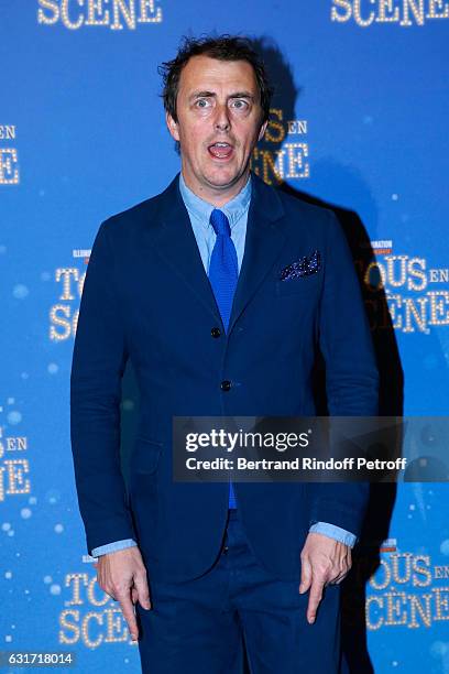 Director of the movie, Garth Jennings attends the "Tous en Scene" Paris Premiere at Le Grand Rex on January 14, 2017 in Paris, France.