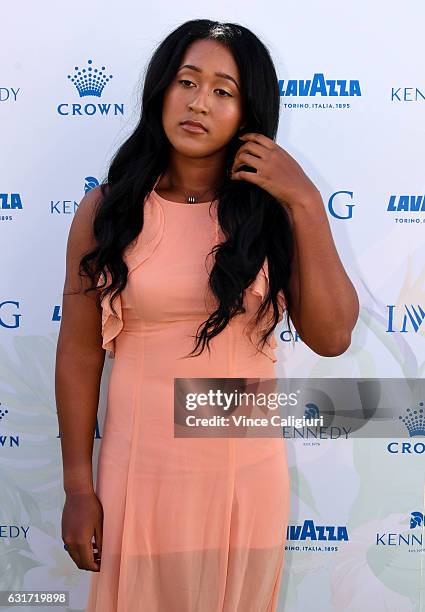 Naomi Osaka of Japan arrives at the 2017 Australian Open party at Crown on January 15, 2017 in Melbourne, Australia.