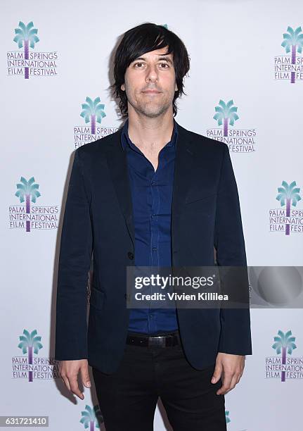 Musician Matt McJunkins attends the World Premiere of "Eagles of Death Metal" at the 28th Annual Palm Springs International Film Festival on January...