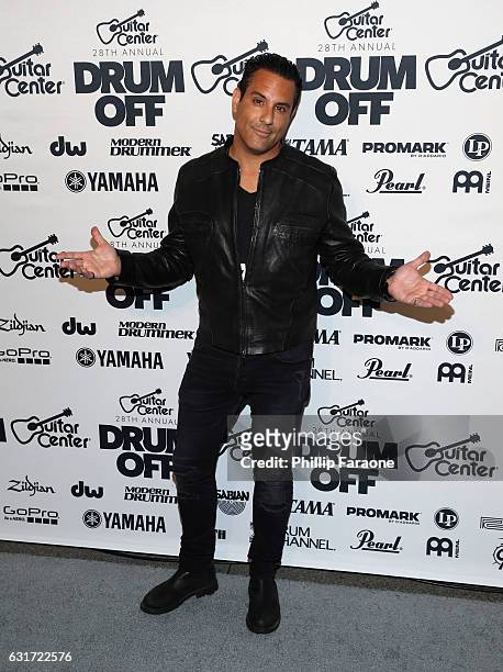 Musician Rich Redmond attends Guitar Center's 28th Annual Drum-Off Finals Event at The Novo by Microsoft on January 14, 2017 in Los Angeles,...