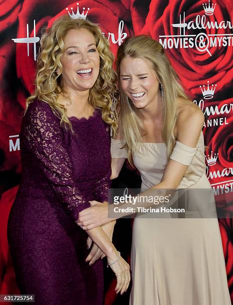 Kathie Lee Gifford and Cassidy Gifford attend Hallmark Channel Movies and Mysteries Winter 2017 TCA Press Tour at The Tournament House on January 14,...