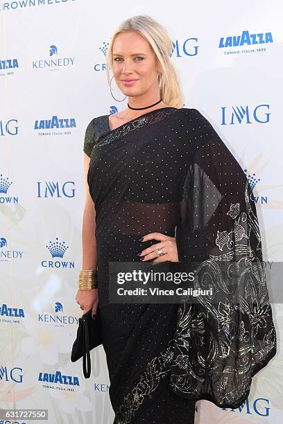 Shaniera Akram arrives at the 2017 Australian Open party at Crown on January 15, 2017 in Melbourne, Australia.