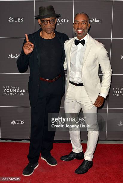 Bill T. Jones and Desmond Richardson attend 2017 YoungArts Backyard Ball at YoungArts Campus on January 14, 2017 in Miami, Florida.