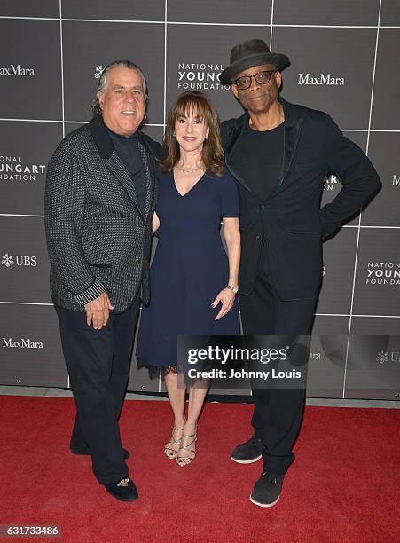 Alan Lieberman, Diane Lieberman and Bill T. Jones attend 2017 YoungArts Backyard Ball at YoungArts Campus on January 14, 2017 in Miami, Florida.