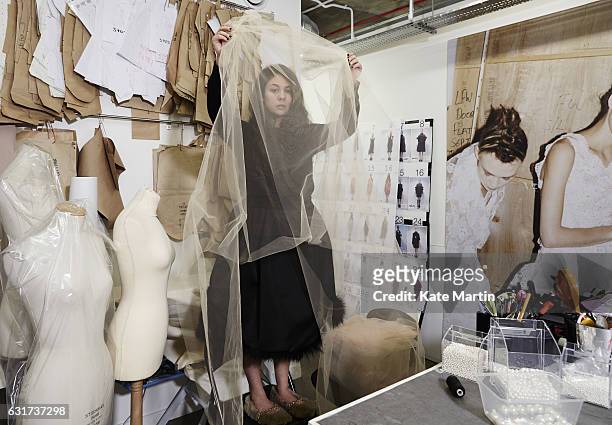 Fashion designer Simone Rocha is photographed on January 29, 2015 in London, England.