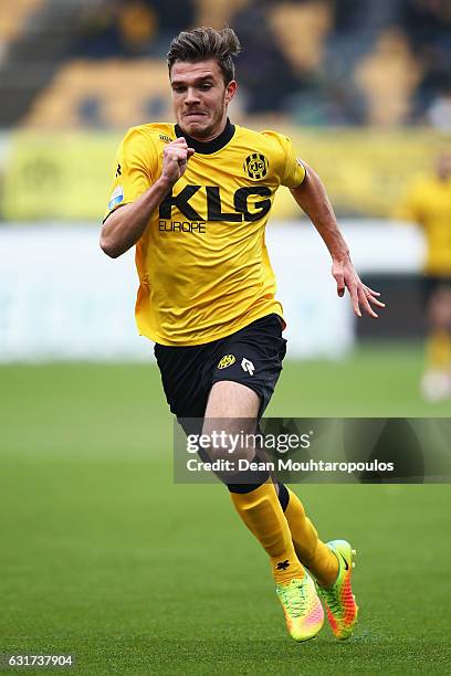 Daryl Werker of Roda JC in action during the Dutch Eredivisie match between Roda JC and Feyenoord Rotterdam held at Parkstad Limburg Stadion on...