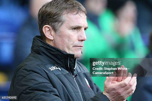 Bolton Wanderers manager Phil Parkinson during the Sky Bet League One match between Bolton Wanderers and Swindon Town at Macron Stadium on January...