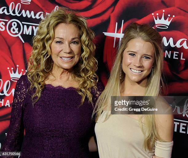 Kathie Lee Gifford and daughter Cassidy Gifford arrive at Hallmark Channel And Hallmark Movies And Mysteries Winter 2017 TCA Press Tour at The...
