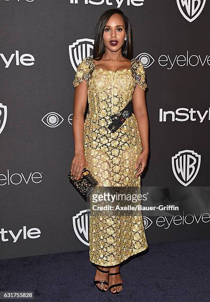 Actress Kerry Washington arrives at the 18th Annual Post-Golden Globes Party hosted by Warner Bros. Pictures and InStyle at The Beverly Hilton Hotel...