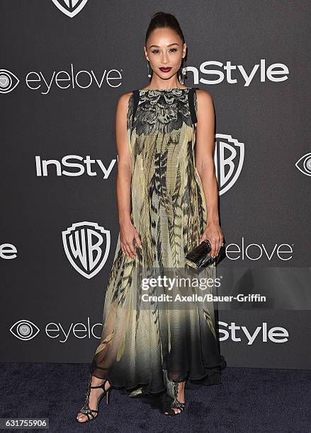 Actress Cara Santana arrives at the 18th Annual Post-Golden Globes Party hosted by Warner Bros. Pictures and InStyle at The Beverly Hilton Hotel on...