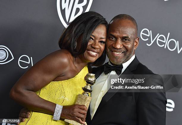 Actors Viola Davis and Julius Tennon arrive at the 18th Annual Post-Golden Globes Party hosted by Warner Bros. Pictures and InStyle at The Beverly...