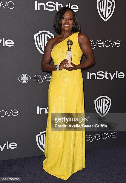 Actress Viola Davis arrives at the 18th Annual Post-Golden Globes Party hosted by Warner Bros. Pictures and InStyle at The Beverly Hilton Hotel on...