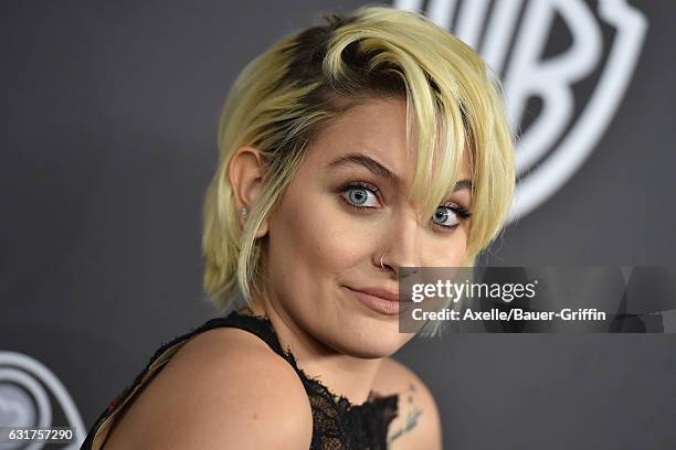 Actress Paris Jackson arrives at the 18th Annual Post-Golden Globes Party hosted by Warner Bros. Pictures and InStyle at The Beverly Hilton Hotel on...