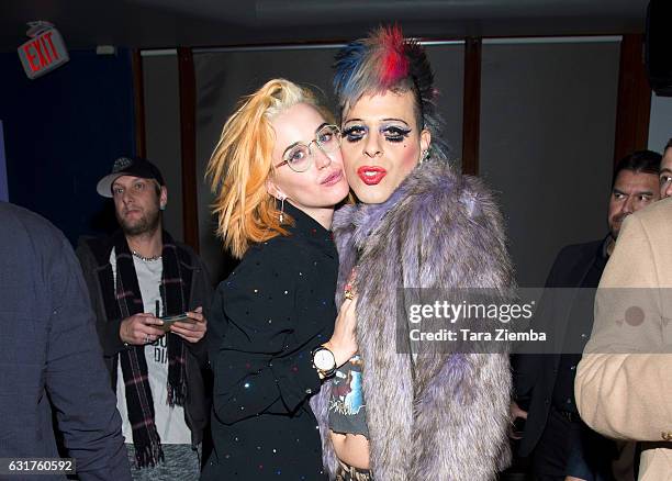 Personality/pop artist Sham Ibrahim and singer Katy Perry attend Club Liz at Oscar's on January 14, 2017 in Palm Springs, California.