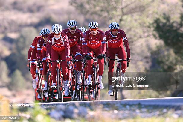 Team Katusha-Alpecin 2017 / Training camp Viatcheslav KUZNETSOV / Mads WURTZ SCHMIDT / Marco MATHIS / Alexander KRISTOFF / Rick ZABEL / Training camp...