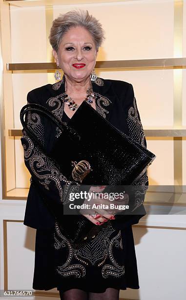 Dagmar Frederic attends Harald Gloeoeckler's 30th anniversary party of his label Pompoeoes' at Hotel Adlon on January 15, 2017 in Berlin, Germany.