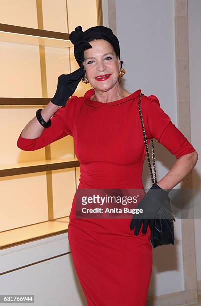 Barbara Engel attends Harald Gloeoeckler's 30th anniversary party of his label Pompoeoes' at Hotel Adlon on January 15, 2017 in Berlin, Germany.
